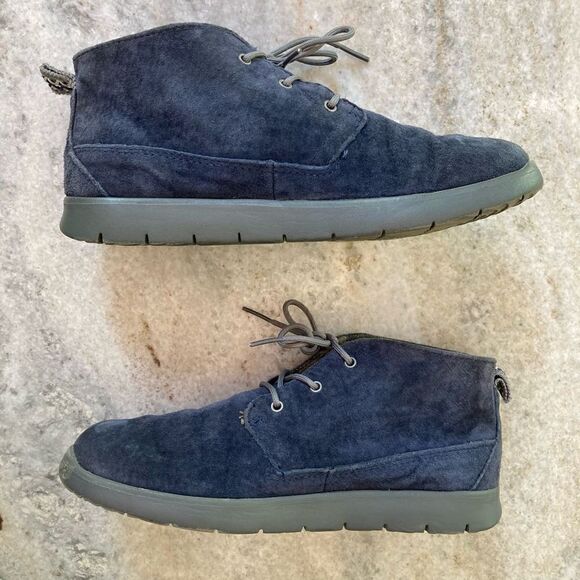 UGG Treadlite Canoe Blue Suede Neumel Chukka Sneaker Shoe, Size 5 - Picture 7 of 14